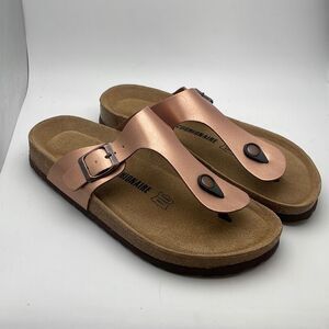 Fashionnaire Women's Rose Gold Sandals